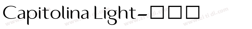 Capitolina Light字体转换